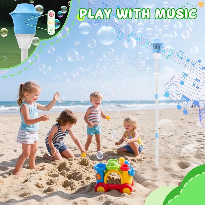 Bubble Maker Stand Machine with Lights and Music