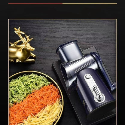 Rotary Cheese Grater with Handle - Vegetable Shredder