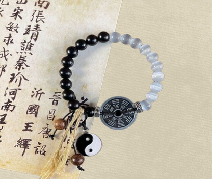 Taiji Mountain Spirit Talisman Coin Bracelet | 2025 Year of the Snake Exclusive