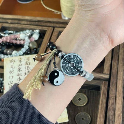 Taiji Mountain Spirit Talisman Coin Bracelet | 2025 Year of the Snake Exclusive