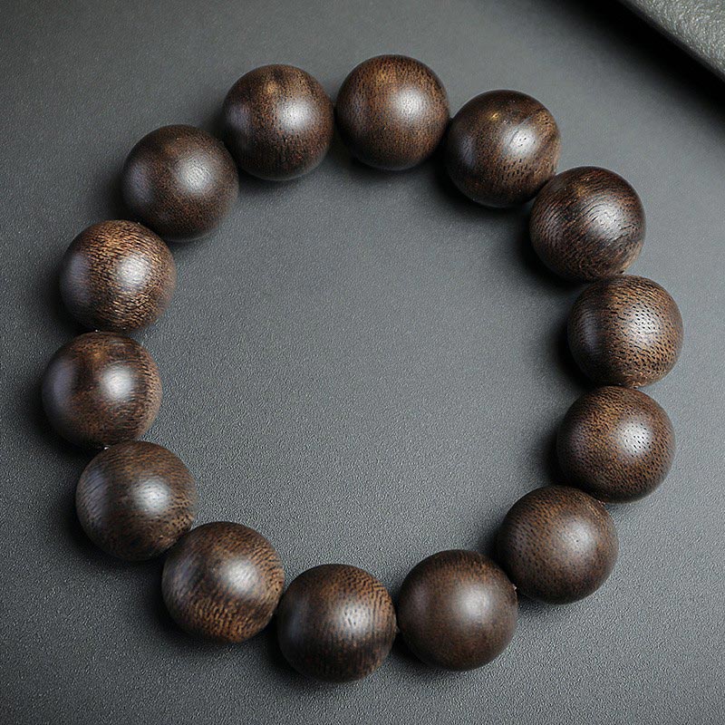 Agarwood bracelet men and women Buddhist beads agarwood bracelet necklace 8mm