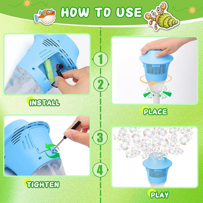 Bubble Maker Stand Machine with Lights and Music