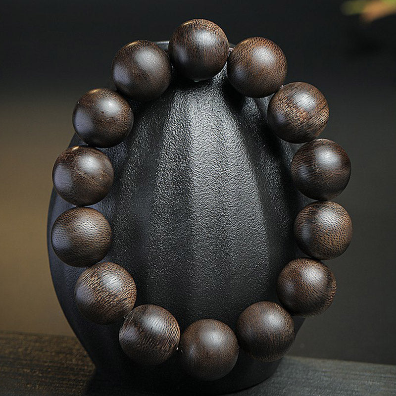 Agarwood bracelet men and women Buddhist beads agarwood bracelet necklace 8mm